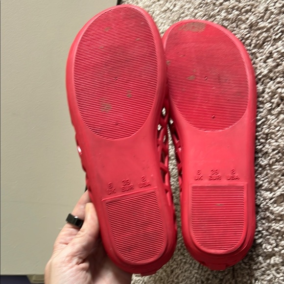 Women's Red Flats - Picture 4 of 4